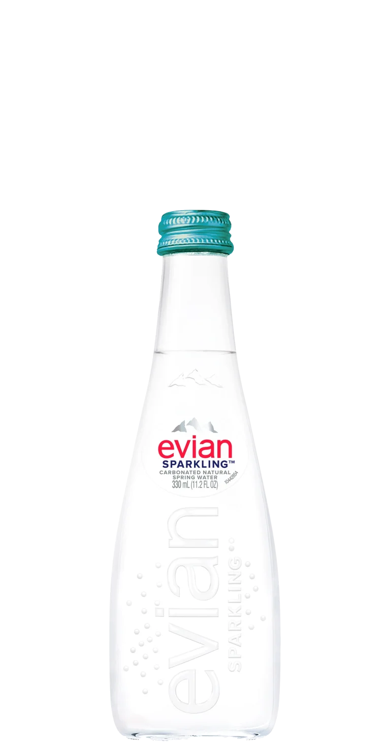 Evian 330ml Sparkling Natural Spring Water